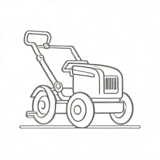 lawnmowers tattoo design idea