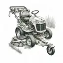 lawnmowers tattoo design idea