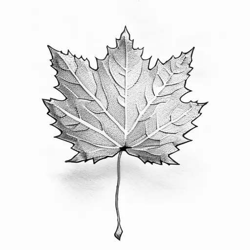 Maple Leaf tattoo design idea
