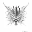 Russian putin dragon tattoo design idea