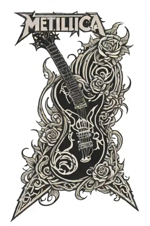 Metallica logo tattoo design idea