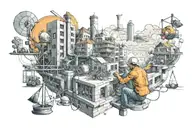 civil engineer building  tattoo design idea