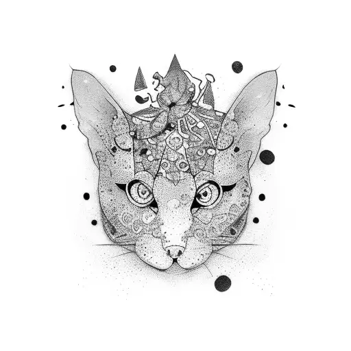 trash polka tattoo design idea