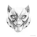 black panther tattoo design idea