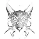 black panther tattoo design idea