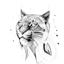 black panther tattoo design idea