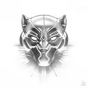 black panther whole body tattoo design idea