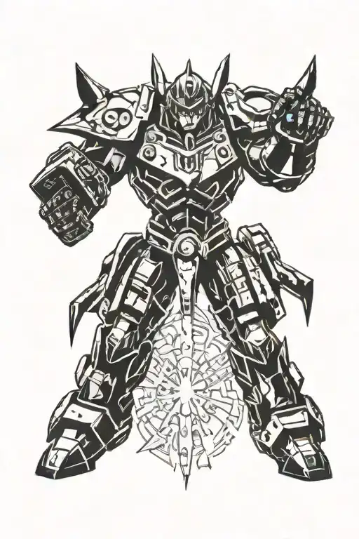 gurren lagann drill tattoo design idea