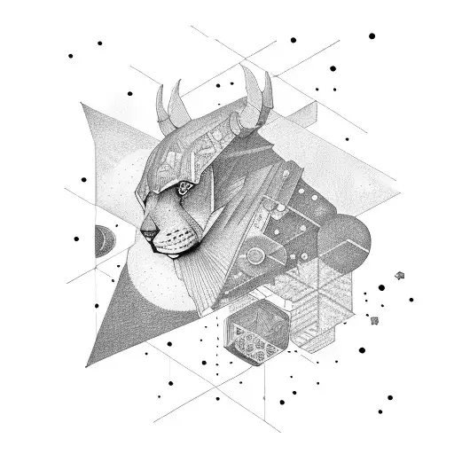 Orion constellation tattoo design idea