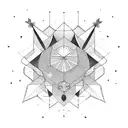 Orion constellation tattoo design idea