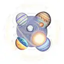 solar system tattoo design idea