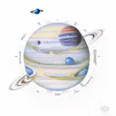 solar system tattoo design idea
