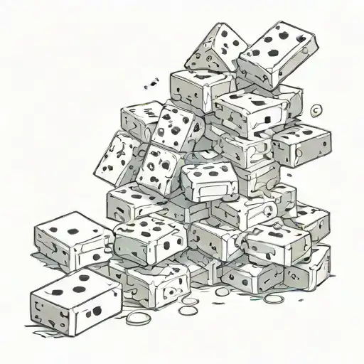 rich risk tattoo design idea