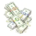 rich or risk? tattoo design idea