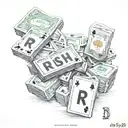 rich or risk? tattoo design idea