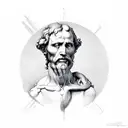 Michelangelo creation of adam  tattoo design idea