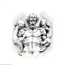 Michelangelo creation of adam  tattoo design idea