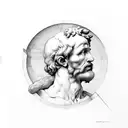 Michelangelo creation of adam  tattoo design idea