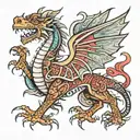 welsh dragon tattoo design idea