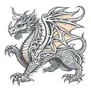 welsh dragon tattoo design idea
