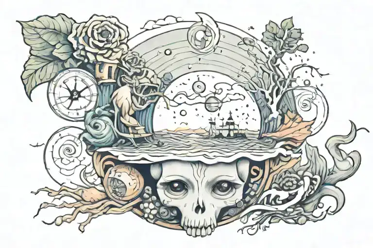 "We are here for a reason" tattoo design idea