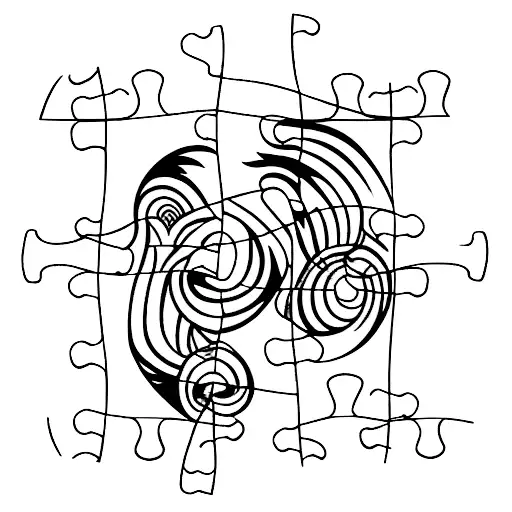 Puzzle tattoo design idea