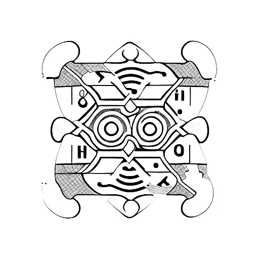 2 puzzle tattoo design idea