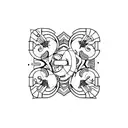 2 puzzle tattoo design idea