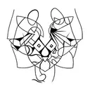 2 puzzle tattoo design idea