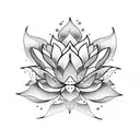 lotus flower mandala tattoo design idea