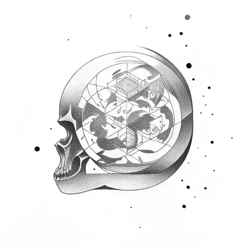 gavião peregrino, desenhos geométricos, 1986.  tattoo design idea