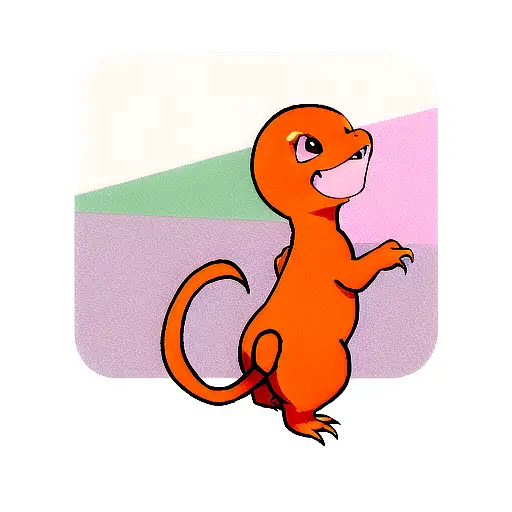 charmander seeing charizards tattoo design idea
