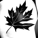 Maple Leaf tattoo design idea