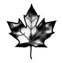 Maple Leaf tattoo design idea