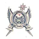 angel and evil tattoo design idea