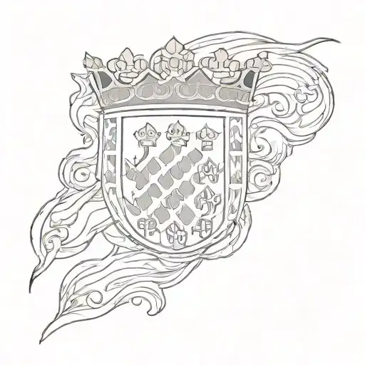 Croatian flag tattoo design idea