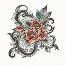 Saad Manisha tattoo design idea