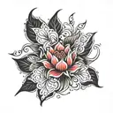 Saad Manisha tattoo design idea