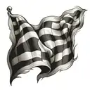 checkered flag tattoo design idea
