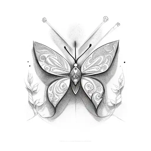 mariposa tattoo design idea