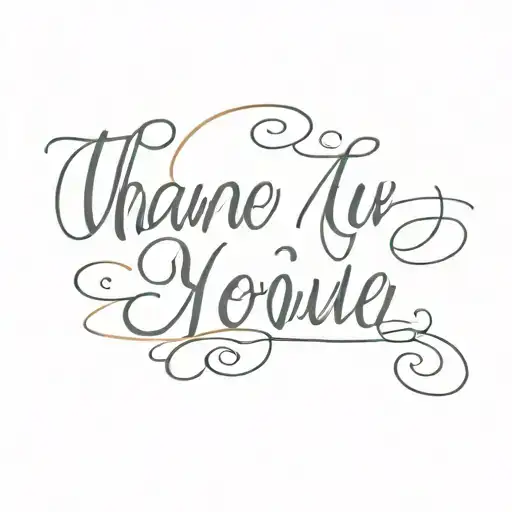 The word thank you in spanish  tattoo design idea