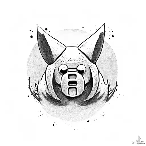 Finn from Adventure time but realistic tattoo design idea