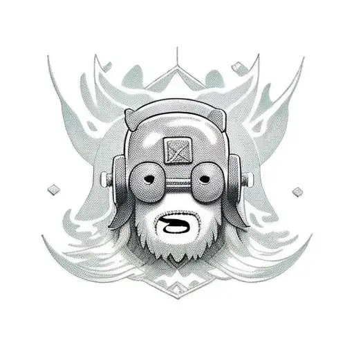 Finn from Adventure time but realistic tattoo design idea