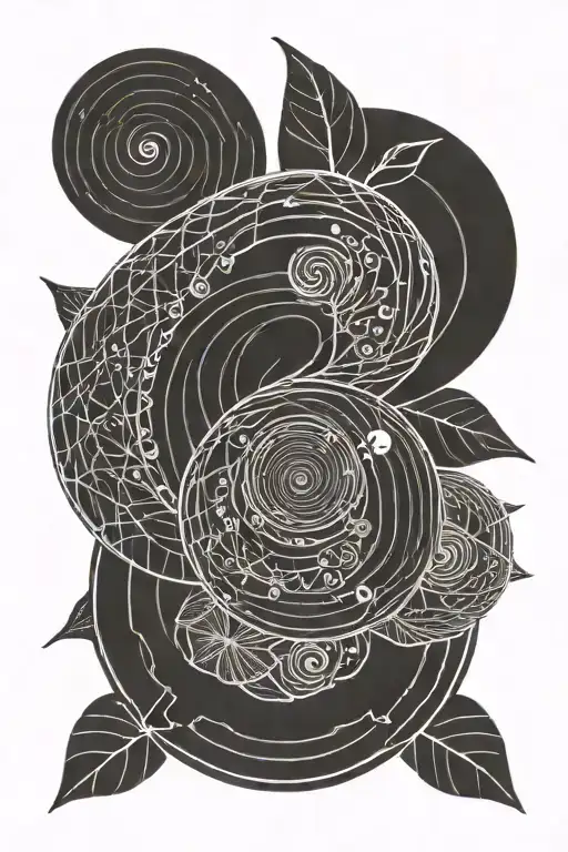 fibonacci sequence tattoo design idea
