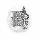 Bible verse in different language tattoo design idea