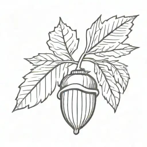 acorn   tattoo design idea