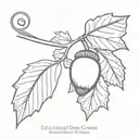 acorn   tattoo design idea