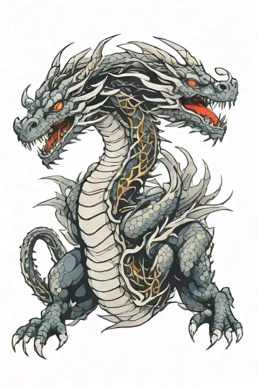 search dragon tattoo design idea