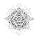  half arm sleeve Fibonacci and Metatron sequence tattoo design idea