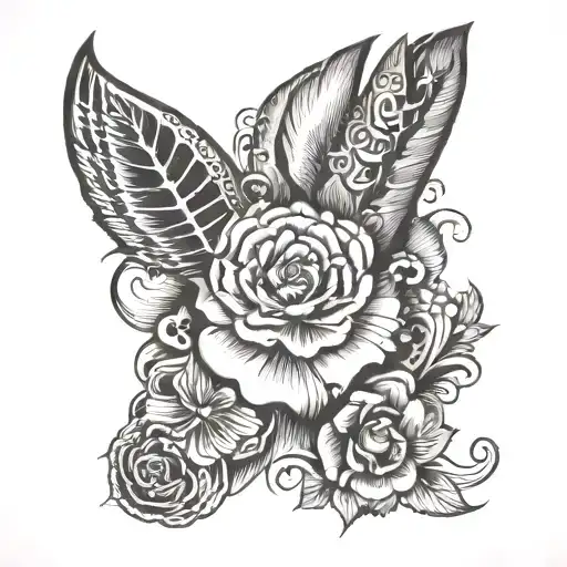 modern hand outer sleeve design transformed in traditional tattoo design idea